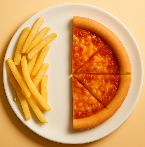 Kids Half Pizza Supper (1) 