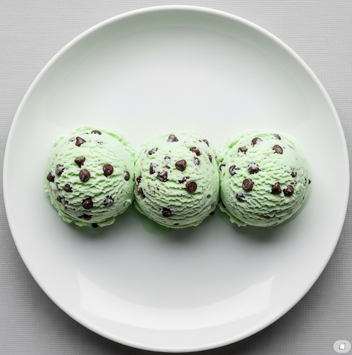 Mint Choc Chip Ice Cream 