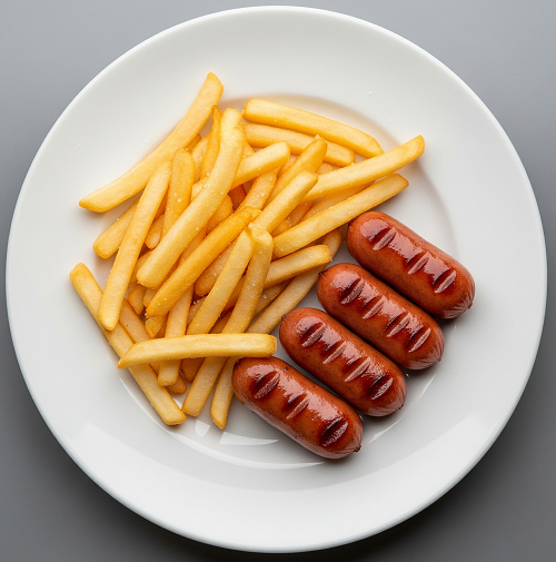 4 Small Link Sausages 