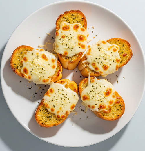 4 Slices Garlic Bread With Cheese 