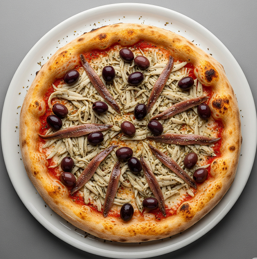 Anchovy & Olives Pizza 